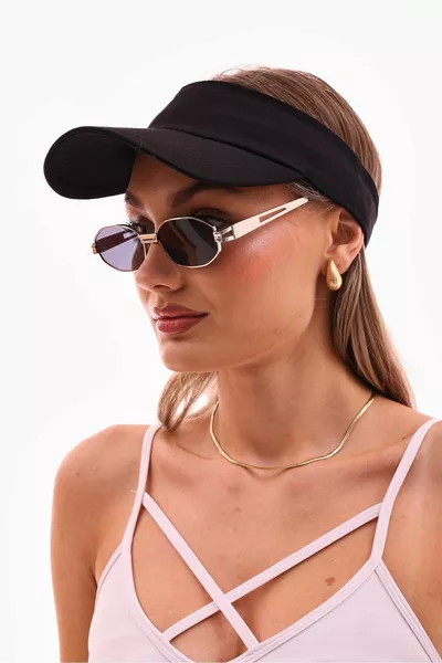 قبعة تنس سوداء للجنسين مع واقي للوجه وحماية من الأشعة فوق البنفسجية