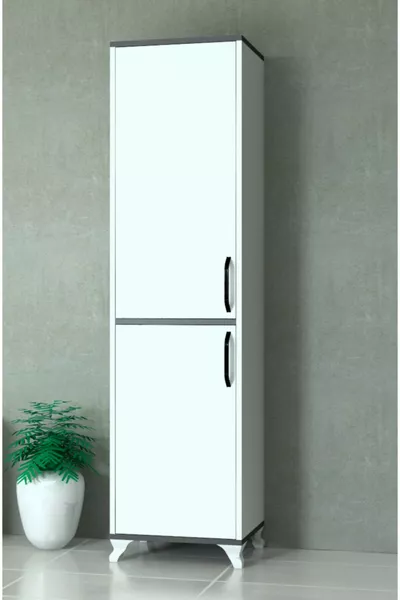 Elegante kast met twee deuren en zeven planken