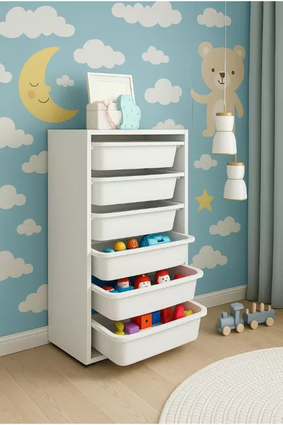 Armoire à jouets pour enfants polyvalente