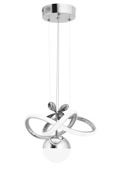 ثريا معلق حديثة LED بثلاثة ألوان ضوئية بونو كروم لغرفة المعيشة والمطبخ والغرفة والبهو