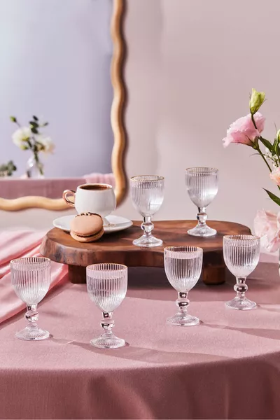 Rocco 6-delige Goudkleurige Koffiekopjes  ml