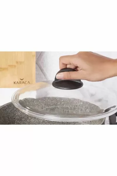 Оригинальная ручка и стеклянная крышка  см для кастрюли для плова (внимание, только стекло и ручка)