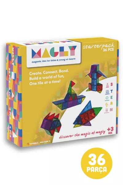 Magnetische Bausteine – Buntes 3D Magnetspielset für Kinder