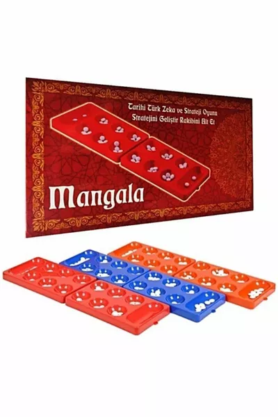 Mangala-Spiel - Türkisches Denk- und Strategiespiel (Mancala)