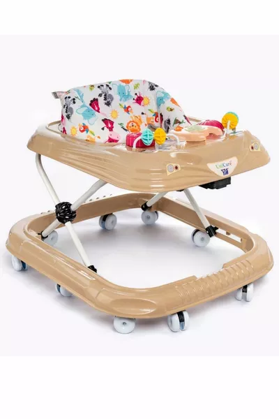 مشيّة أطفال بمستويات 3 مزودة بالألعاب والألحان والأضواء