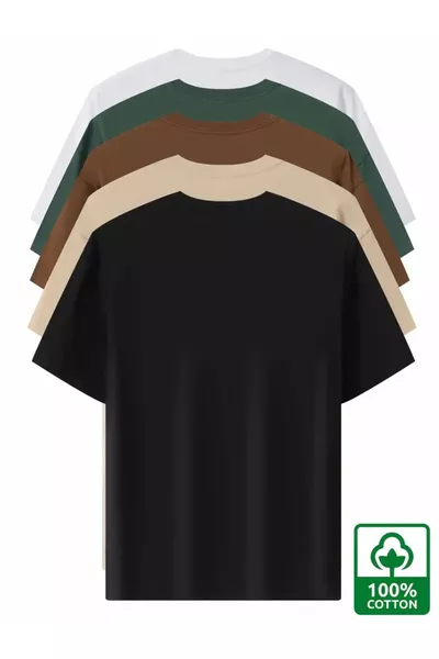 قميص تي شيرت أساسي للجنسين مقاس 5