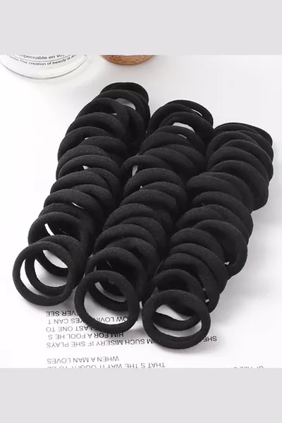 طقم مشابك شعر نسائي أسود