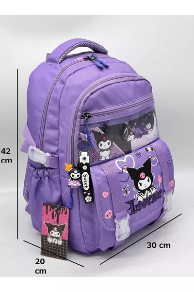 Korean Style Thermal Lunch Bag and Pencil Case Set with Accessories for Girls' School Backpack