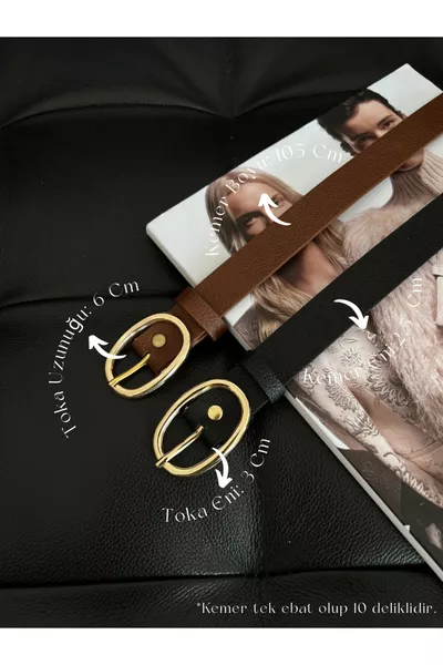 حزام نسائي بسبيكة بيضاوية مزدوجة، حزام للمعاطف، حزام للفساتين، حزام للقمصان