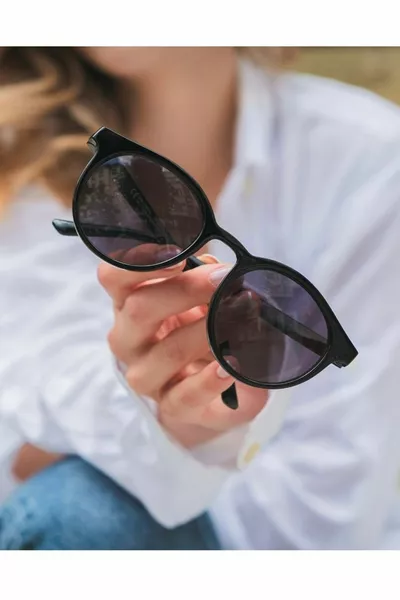 Lupix Unisex Black Sunglasses