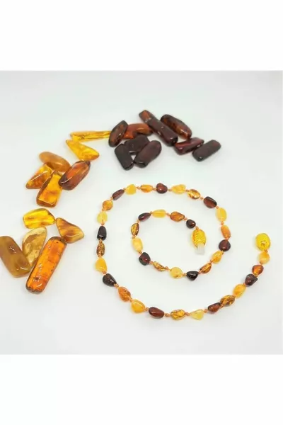 Baltisches Tropfen Bernstein Halskette für Erwachsene Männer und Frauen