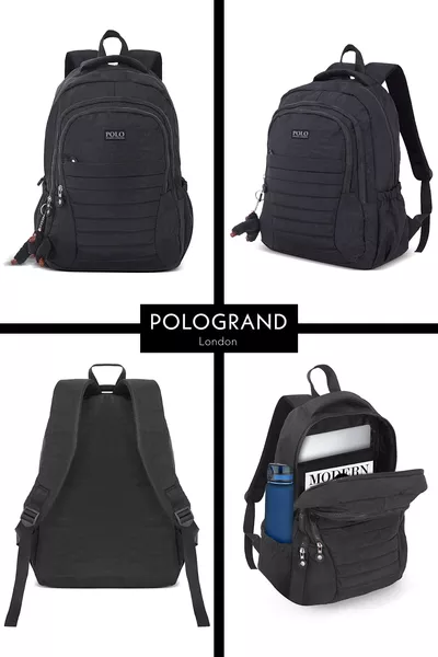 Original Unisex Large Capacity Multi-Pocket Crinkle Fabric Luxury School Bag for High School, Middle School, and Elementary School