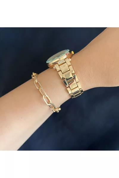 Metal sade zarif kadın kol saati BİLEKLİK