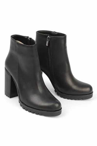 Ronde neus Trak Sole Halfhakken Dameslaarzen