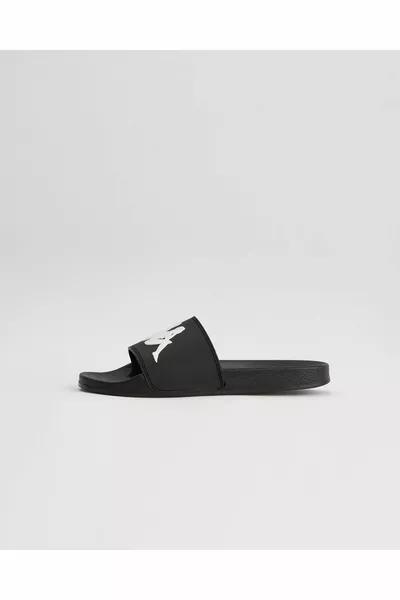 Authentic Man 2 Laps унисекс Черные однополосные тапочки