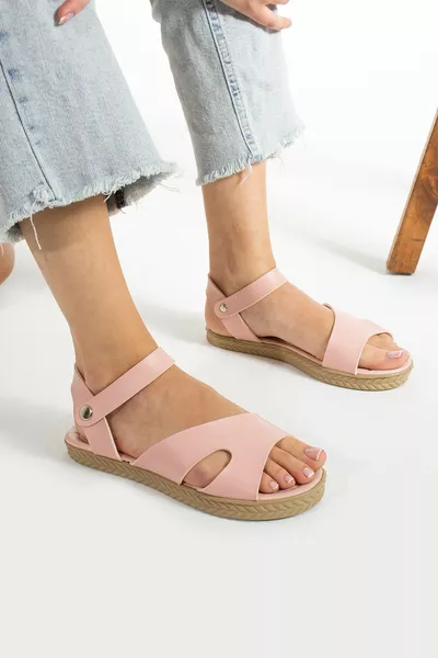 Sandalen voor dames | Y Model Sandalen met drukknoop |  Casual sandalen