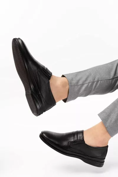 Echtes Leder, Orthopädisch, Sommer, Leder Schnürsenkellos, Klassische Schuhe