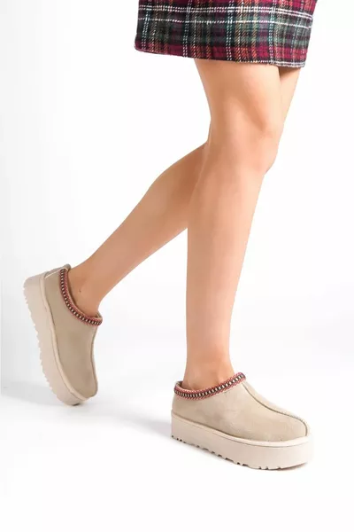 Damen / Mädchen Creme Ultra Hausschuhe Sondermodell