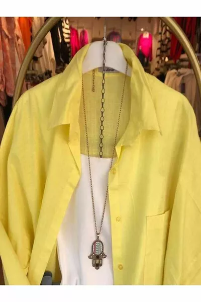 Women's Oversize Linen Shirt New Season Summer Linen Shirt