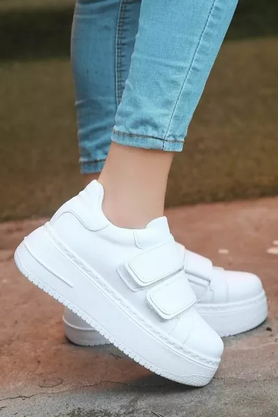 ميلانو سول خفيفة الوزن العظام الفيلكرو أحذية رياضية