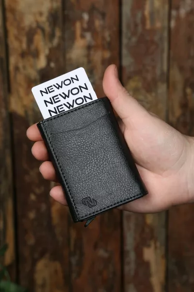 للجنسين التلقائي آلية محاصر محفظة مكافحة السرقة حامي المال وحامل بطاقة المحفظة