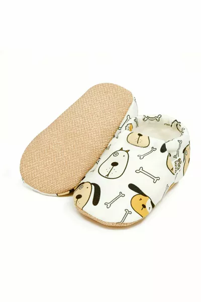 Non-Slip Sole Cute Dog Baby Booties , House Boots Slippers Daycare Shoes Panduf