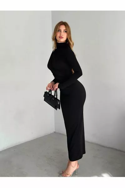 Dames Drawstring Coltrui Lange Mouw Sandy Lange Jurk