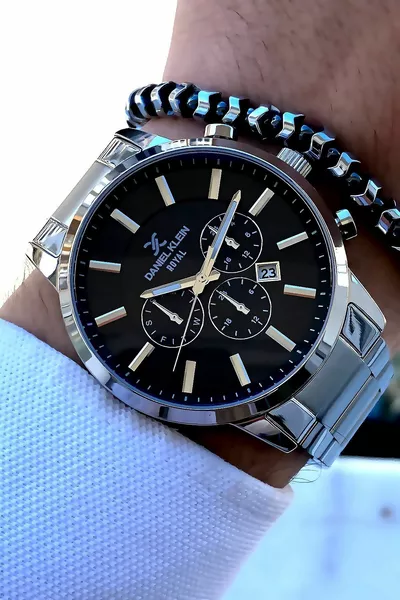 الموسم الجديد سلسلة خاصة الصلب الفضة عيد الحب هدية الرجال ووتش سوار