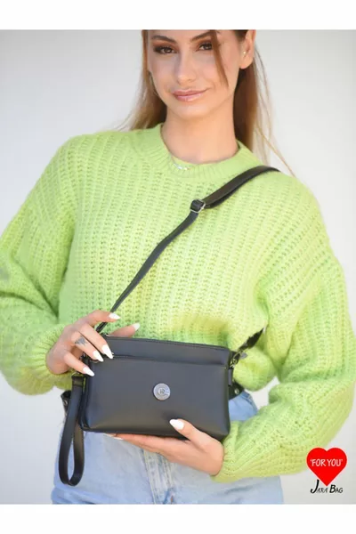 Jara Moon المرأة الأصلية البسيطة الصليب حزام قابل للتعديل اليد والذراع وحقيبة الكتف