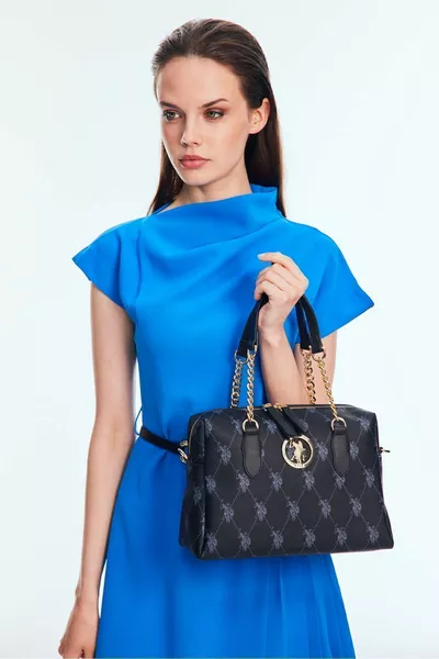 Borsa a tracolla nera da donna