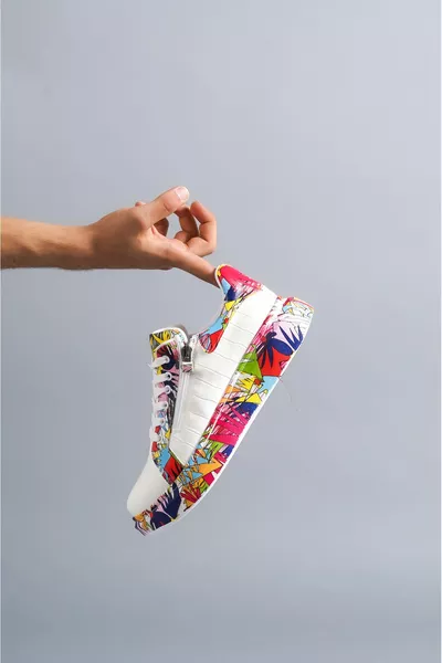  Scarpe Coccodrillo Bianco Rosso Uomo