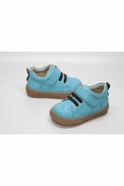 ECHTES LEDER VOLLER ORTHOPÄDISCHER GUMMI RUTSCHFESTE SOHLE JUNGEN VELCRO-ELASTISCHE SCHUHE FÜR DEN ERSTEN SCHRITT