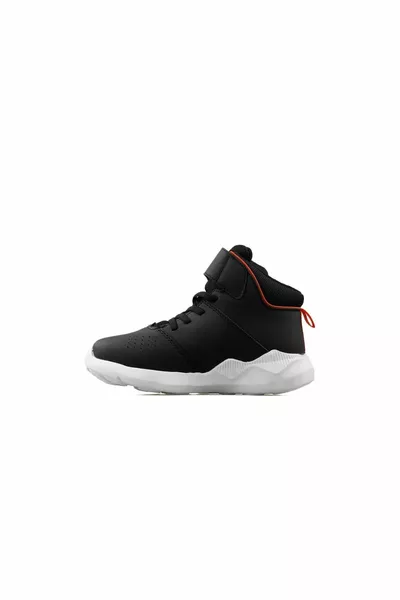 Orthopedic Kids Black Basketball Shoes