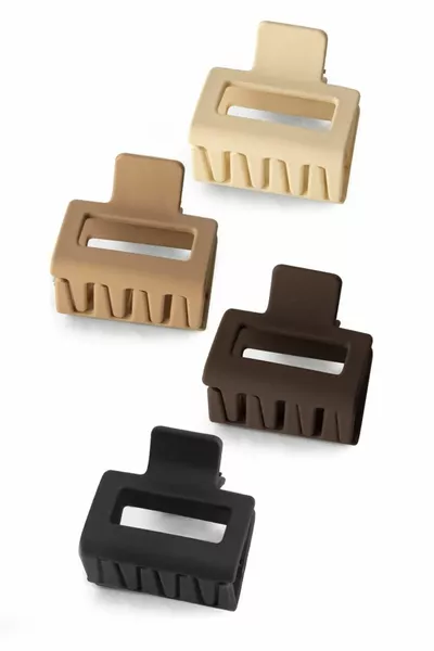 Ensemble de 4 fermoirs à loquet à café pour femmes