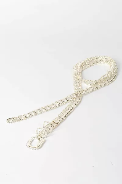 Cintura modello catena d'argento da donna