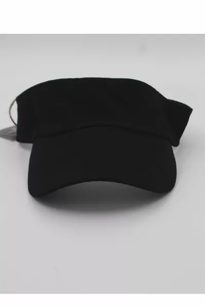 Unisex Uv Protective Visor Cap Visor Tennis Hat Black