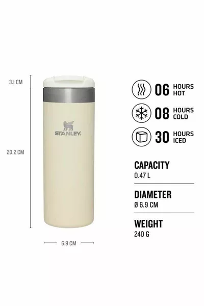 Der Aerolight™ Transit Becher .l/oz Creme Metallic Thermoskanne
