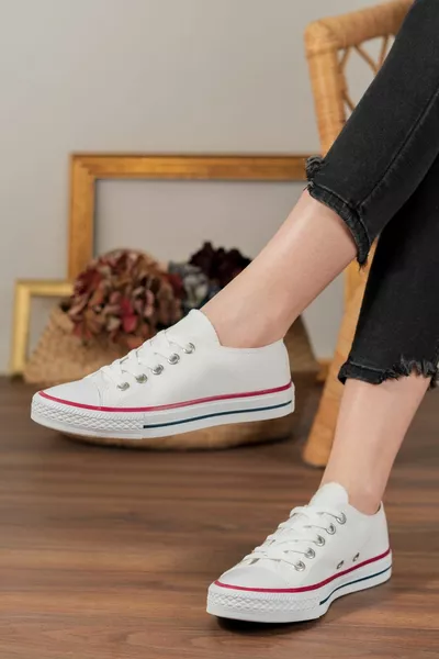 للجنسين الكتان الأبيض قصيرة الاستخدام اليومي أحذية في الهواء الطلق