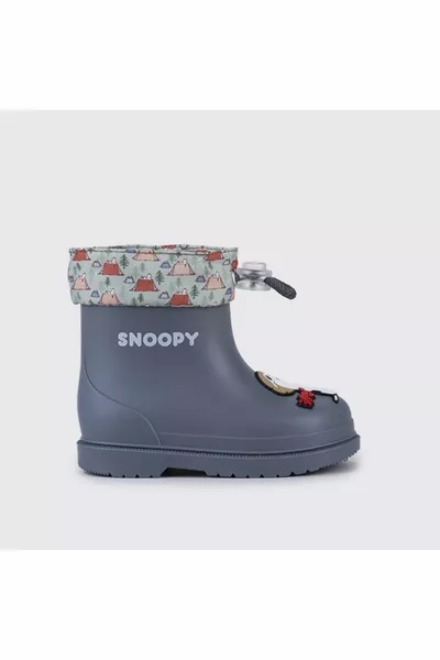 حذاء المطر الرمادي للأولاد من بيمبي سنوبي