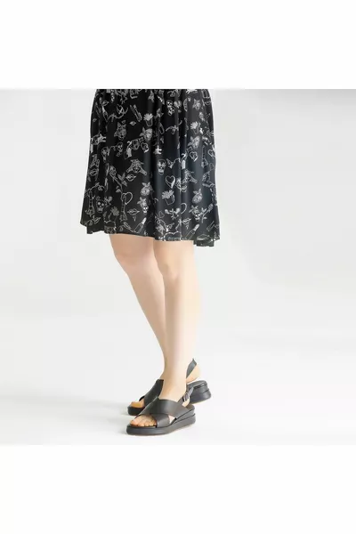 Tamer Tanca leren casual sandalen voor dames   Byn Sndlt 