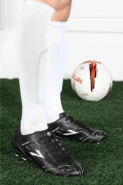 Meteor Noir À Motifs Astroturf Chaussures De Football De Sport