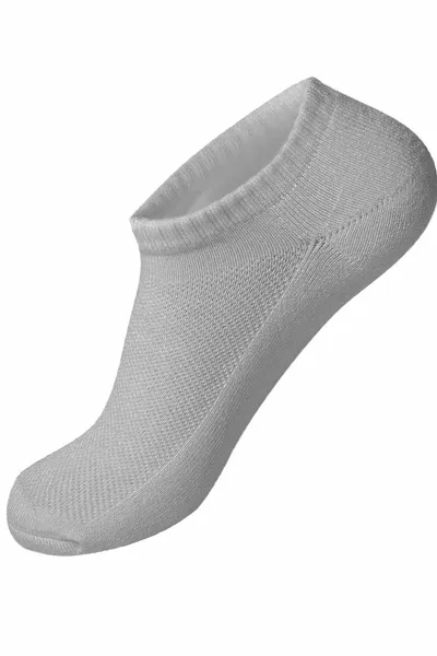 Unisex Graue Baumwolle Turnschuhe Sportsocken 8 Paare