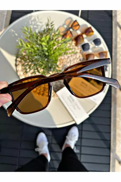 Sunglasses Women & Men  Glass Ce Certificated Dark Brown Lorrainew