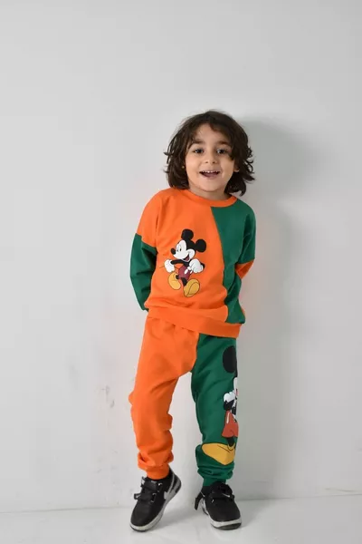 Set tuta da ginnastica stampata da ragazzo