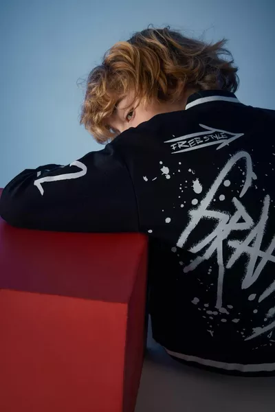 Cardigan Bomber à col universitaire pour garçon sp