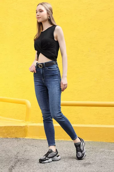  أسود - رمادي سنيكرز نسائي كاجوال