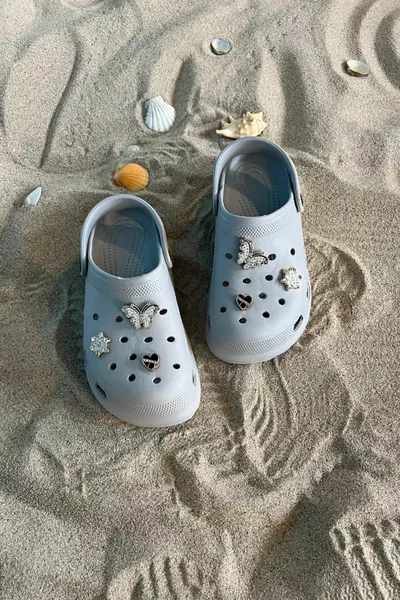 شباشب حمام سباحة شاطئ البحر رمادي للسيدات 3.5 سم 