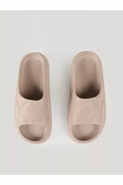 Babouches Femme Beige