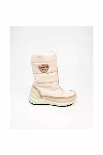  أحذية ثلجية نسائية مقاومة للماء باللون البيج