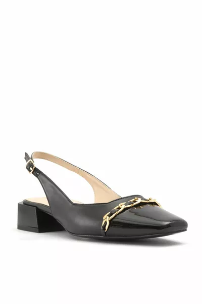 حذاء باليه مسطح وحذاء مسطح أسود - Haedyn